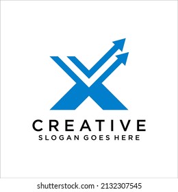 Letter X Logo Design Vector Illustration Template