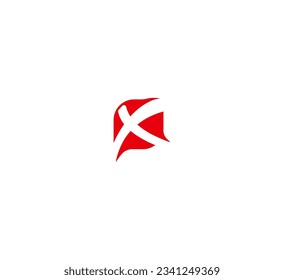 Letter X Logo Design, Vektorvorlage. Monogram Logotype Konzeptsymbol.
