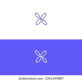 Letter X Logo Design vector template. Monogram Logotype concept icon.