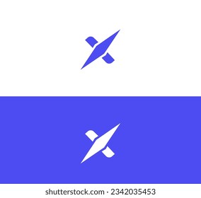 Letter X Logo Design vector template. Monogram Logotype concept icon.