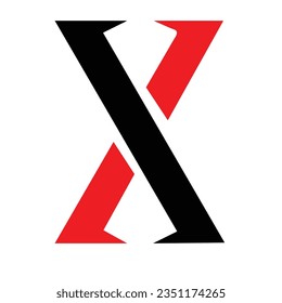 vector de diseño de logotipo de letra x