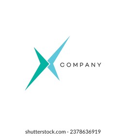 Letter x logo design vector 