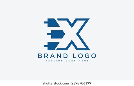 letter X logo design vector template design for brand.