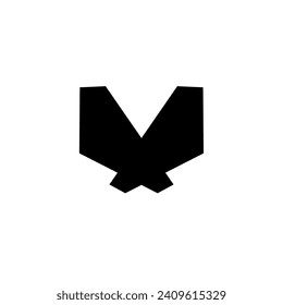 Ilustración vectorial de diseño de logotipo de letra x en blanco y negro