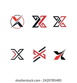 Letter X Logo Design Vector