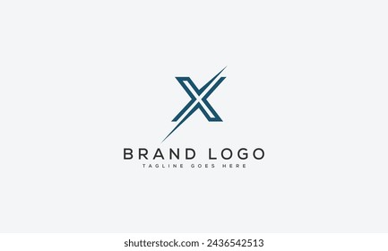 Diseño de plantilla de vector de diseño de logotipo de letra X para marca.