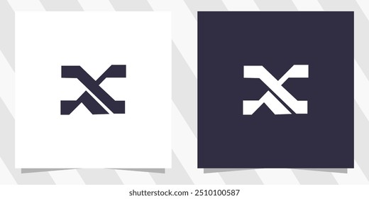 letter x logo design vector