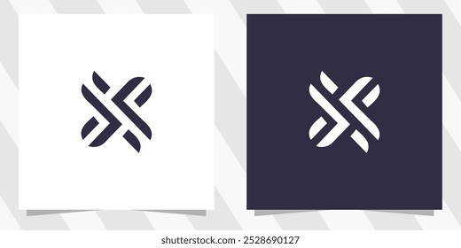 letra x logotipo design vetor