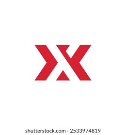 Carta X Modelo vetorial de design do logotipo
