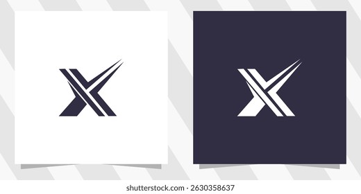 letter x logo design vector