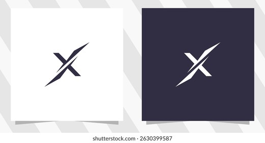 letter x logo design vector