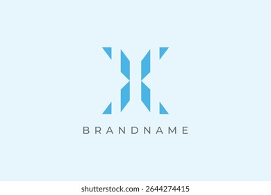 Letter X logo design vector template.