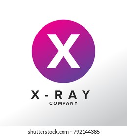Letter X Logo. X Letter Design Vector with Circle.