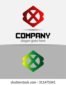 Letter X Logo Design.Creative Symbol of letter X
