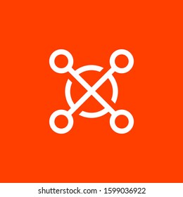 letter x logo element vecor
