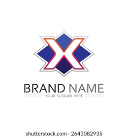 Letter X Logo with Futuristic Look for Tech and Software Brand Design
