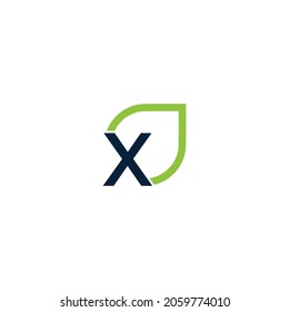 The letter X logo grows, develops, natural, organic, simple, financial logo suitable for your company.