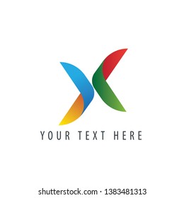 Letter X logo icon design template element