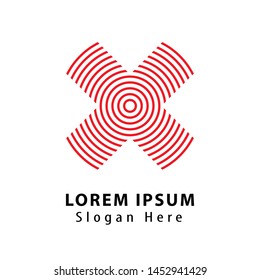 Letter X logo icon design template elements
