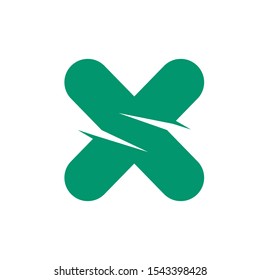 Letter X logo icon design template elements. company logo.