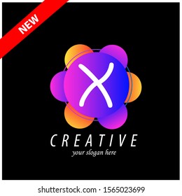Letter X logo icon design template elements 