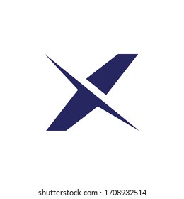 Letter X logo icon design template elements.