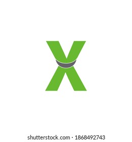 Letter X logo icon design concept illustration