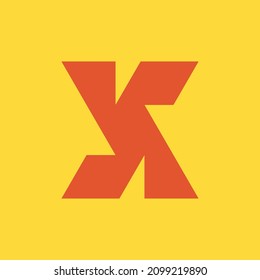 Letter X logo. Icon design. Template elements. Geometric abstract logos 