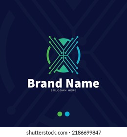 Letter X logo icon design, Alphabet X logo template.