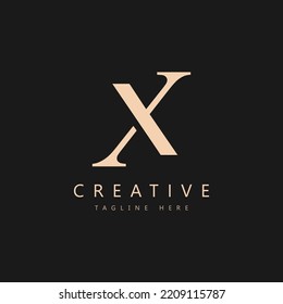 Letter X logo icon design template elements