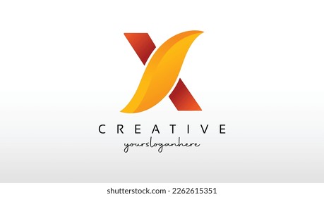 letter X logo icon design template elements.