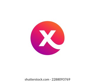 Letter X logo icon design template elements