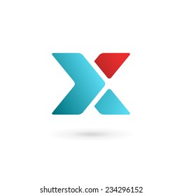 Letter X logo icon design template elements 