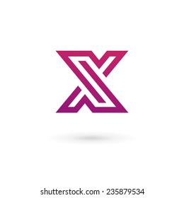 Letter X logo icon design template elements 