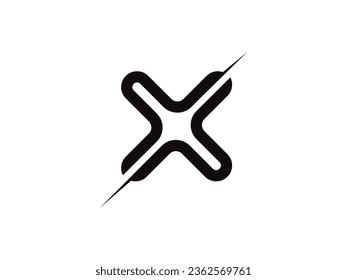 Letter X logo icon design template elements