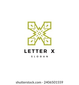 Letter X logo icon design template elements