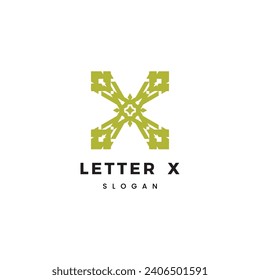 Letter X logo icon design template elements