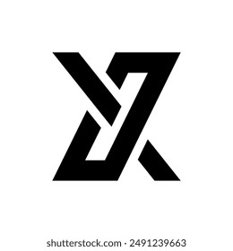 Letter X logo. Icon design. Template elements. Geometric abstract logos