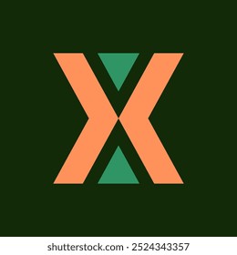 Letter X logo. Icon design. Template elements. Geometric abstract logos
