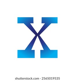 Letter X logo. Icon design. Template elements - vector signboard