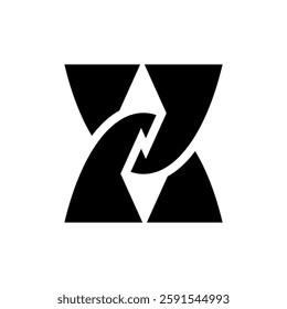 Letter X logo. Icon design. Template elements. Geometric abstract logos