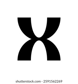Letter X logo. Icon design. Template elements. Geometric abstract logos