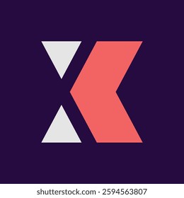 Letter X logo. Icon design. Template elements. Geometric abstract logos