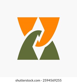 Letter X logo. Icon design. Template elements. Geometric abstract logos