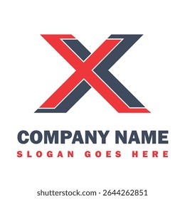 Letter X logo icon design template elements.