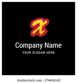 Letter X logo icon design | alphabet letter | Stylish typographic template elements | corporate identity