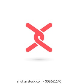 Letter X logo icon design template elements