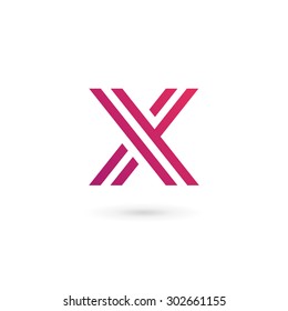 Letter X logo icon design template elements
