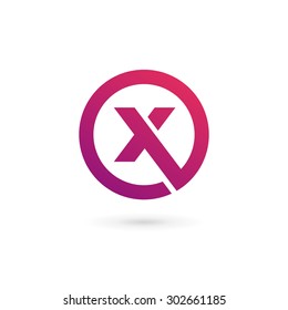 Letter X logo icon design template elements