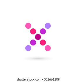 Letter X logo icon design template elements